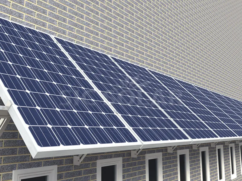 Systèmes de montage mural de panneaux solaires 10KW en Allemagne