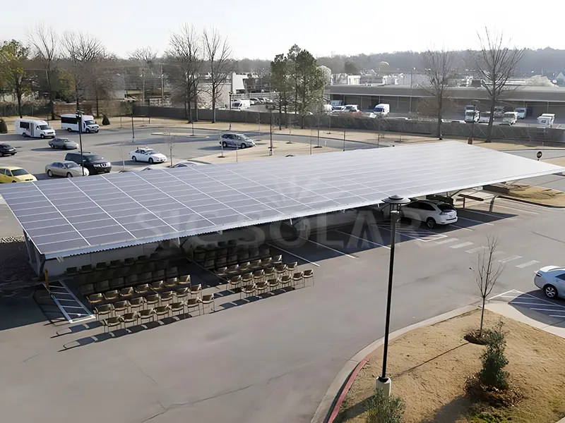 Système de montage pour abri de voiture solaire 150KW Canada