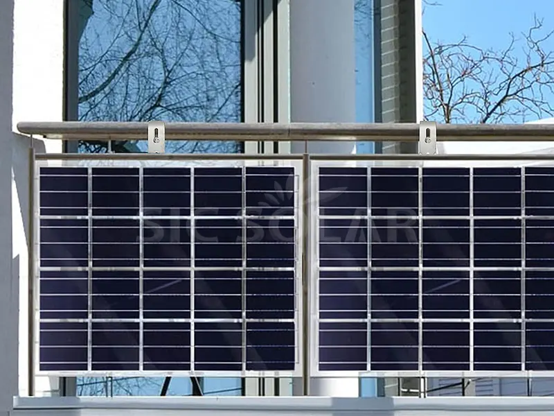 Systèmes de montage de panneaux solaires pour balcon 1KW au Luxembourg