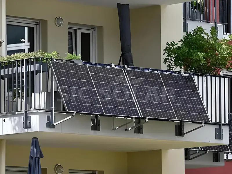 Support solaire facile pour balcon 2KW en Irlande