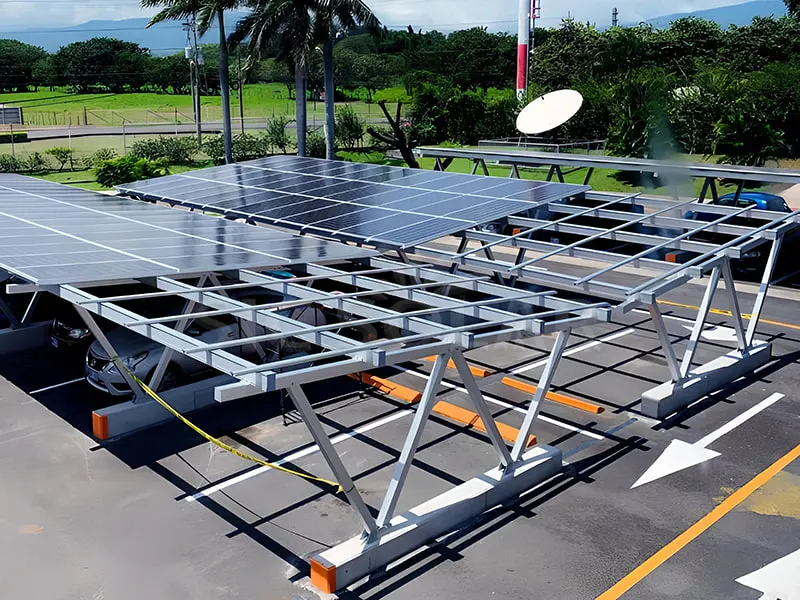 80KW tout le système de panneau solaire de carport en aluminium aux États-Unis