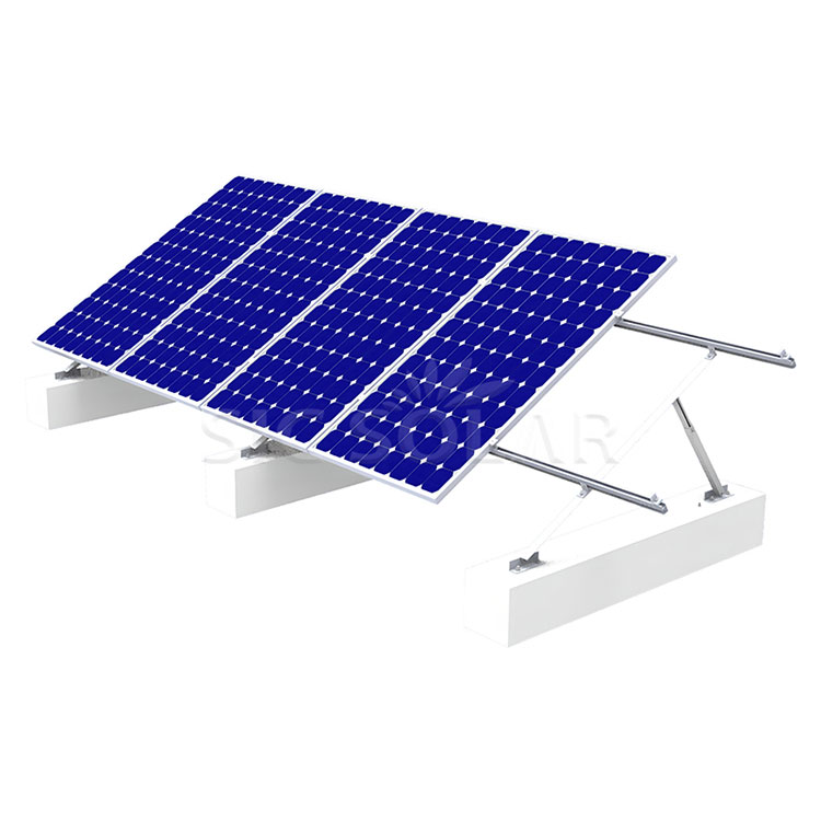 Support solaire triangulaire réglable