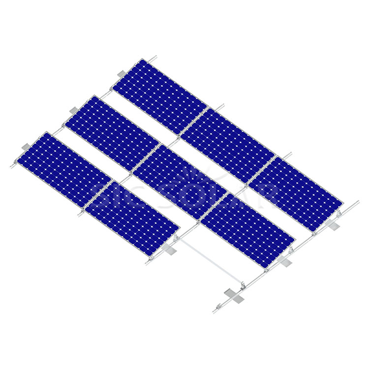 Système de montage solaire lesté sur toit plat
