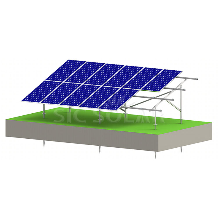 Système de montage solaire en acier galvanisé