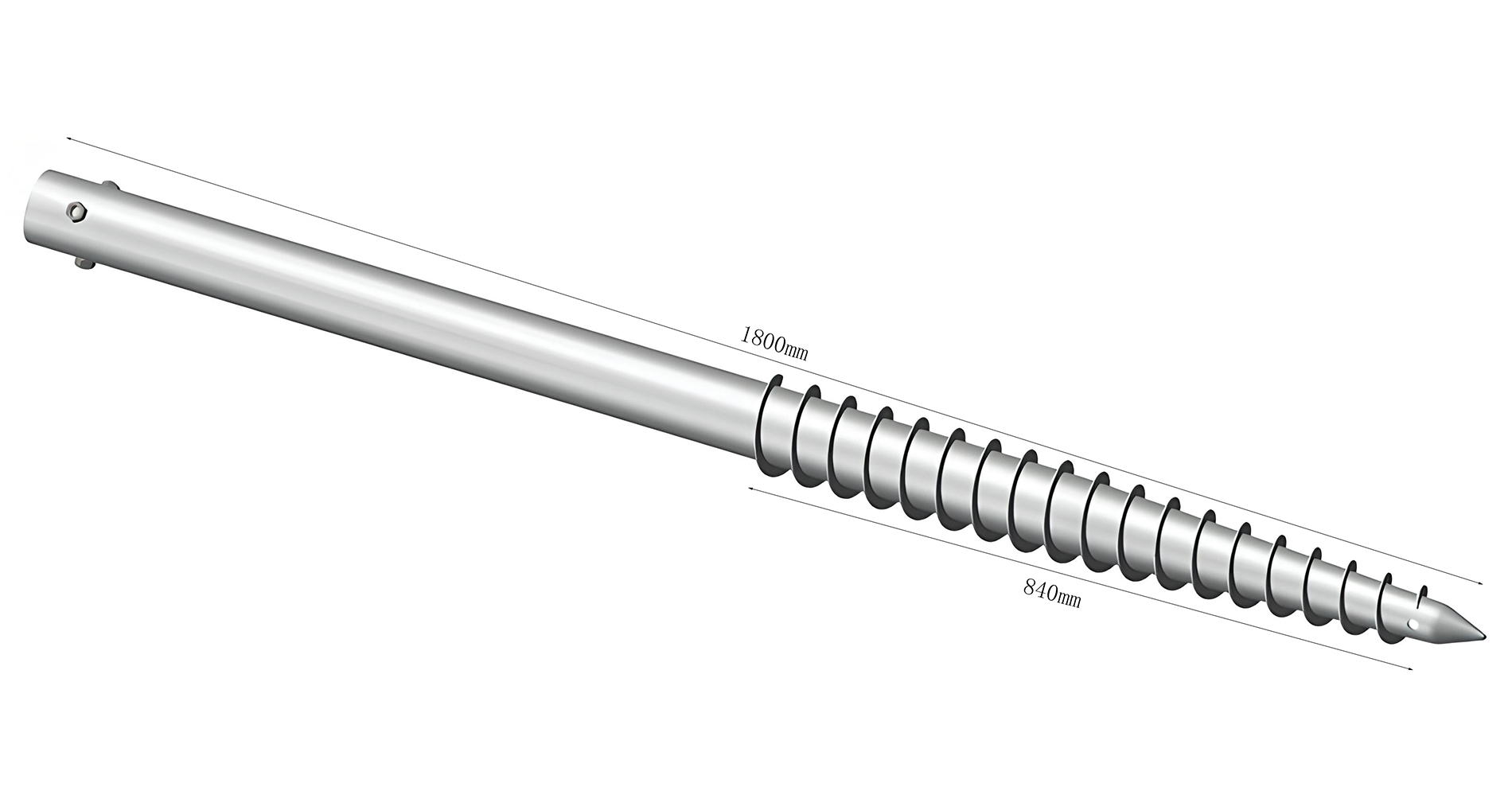 galvanized ground screw