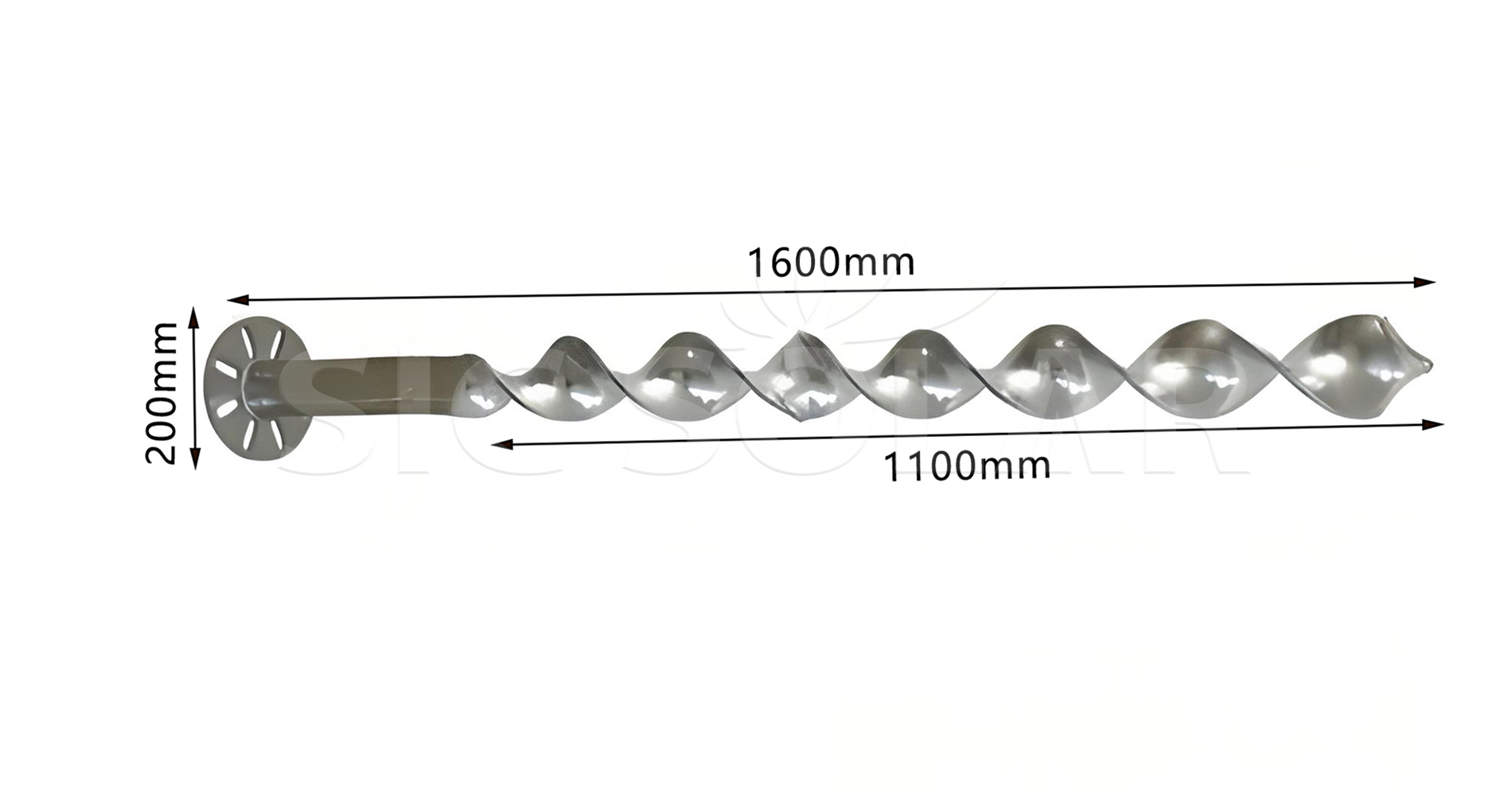 solar ground screw q235 material