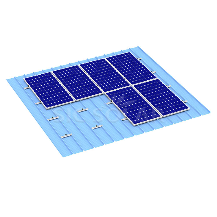 Support solaire de toit en métal à mini rail