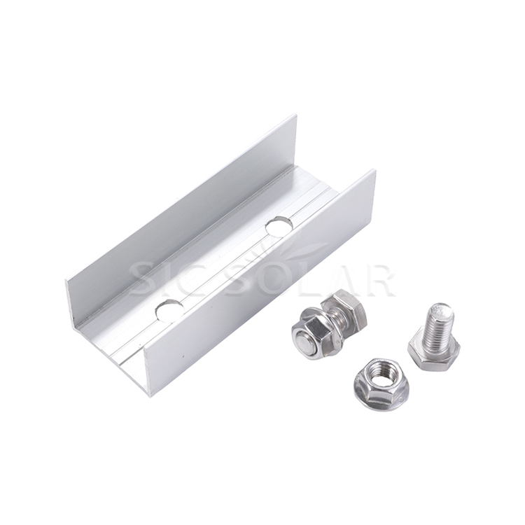 Épissure de montage solaire en aluminium