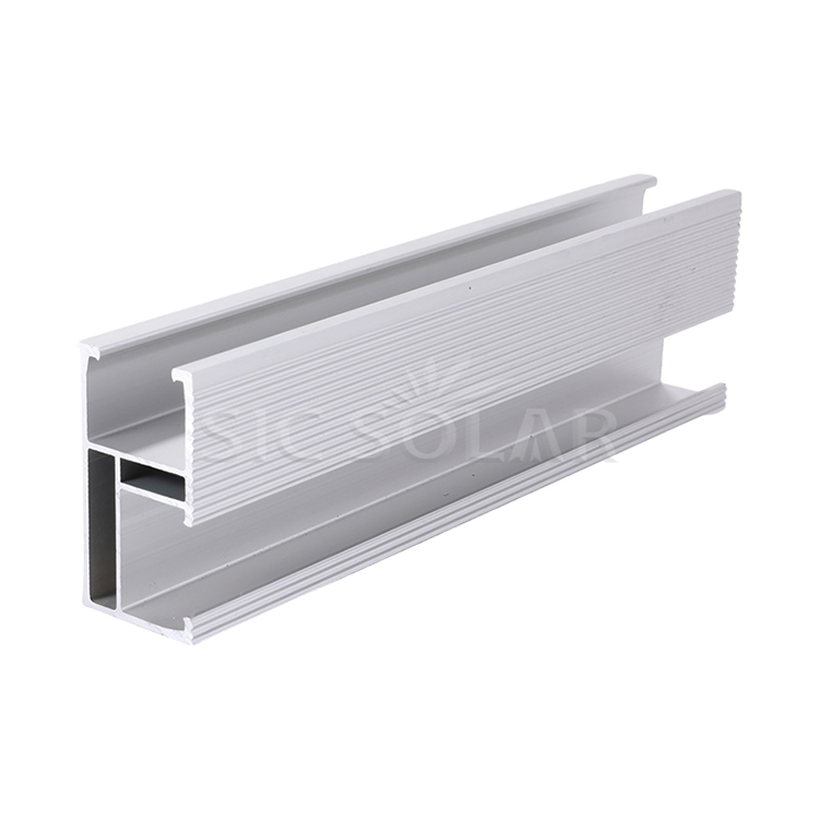 Rail en aluminium de support solaire