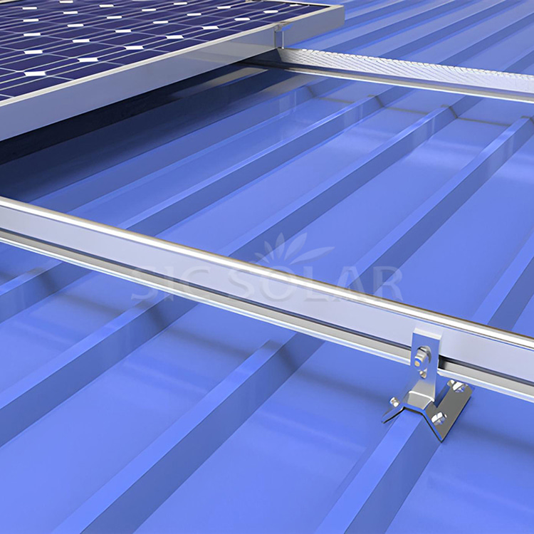Solution solaire pour toit métallique trapézoïdal